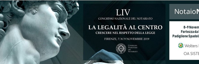 Congresso Nazionale Notariato 7-8-9 novembre 2019 Firenze